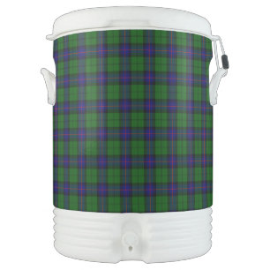 Armstrong tartan blue and green plaid cooler