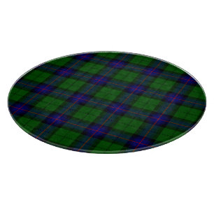 Armstrong tartan blue and green plaid cutting board