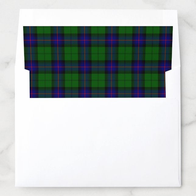Armstrong tartan blue and green plaid envelope liner (In Envelope)