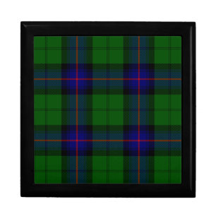 Armstrong tartan blue and green plaid gift box