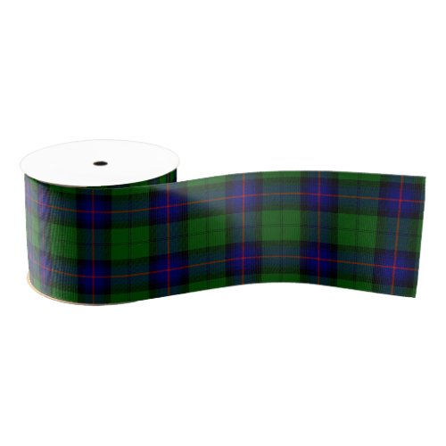 Armstrong tartan blue and green plaid grosgrain ribbon