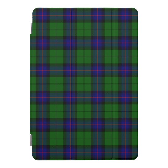 Armstrong tartan blue and green plaid iPad pro cover (Front)