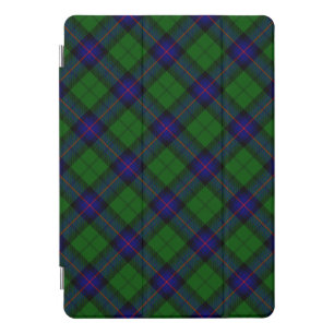 Armstrong tartan blue and green plaid iPad pro cover