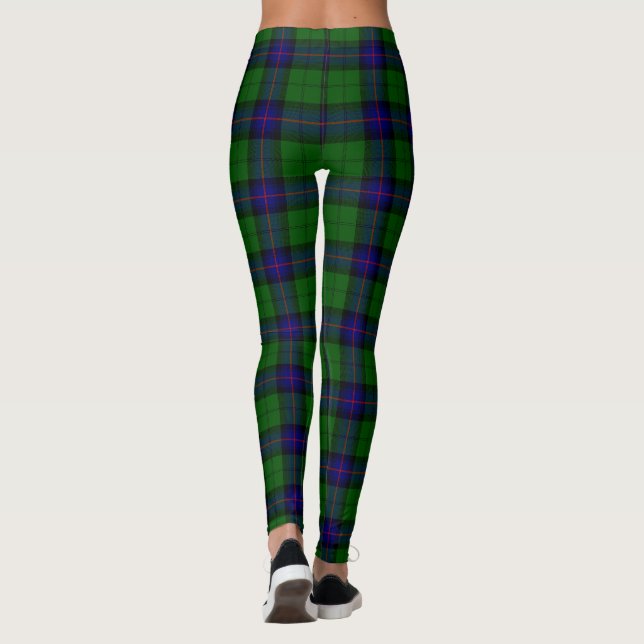 Armstrong tartan blue and green plaid leggings (Back)