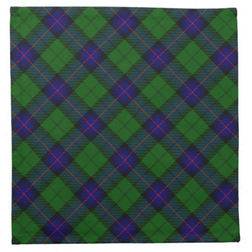 Armstrong tartan blue and green plaid napkin