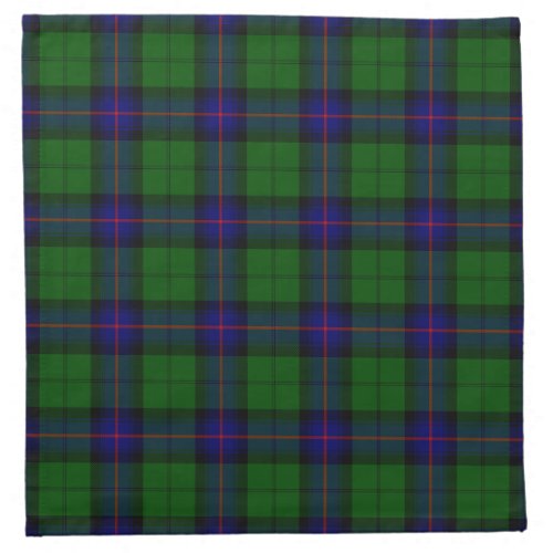 Armstrong tartan blue and green plaid napkin