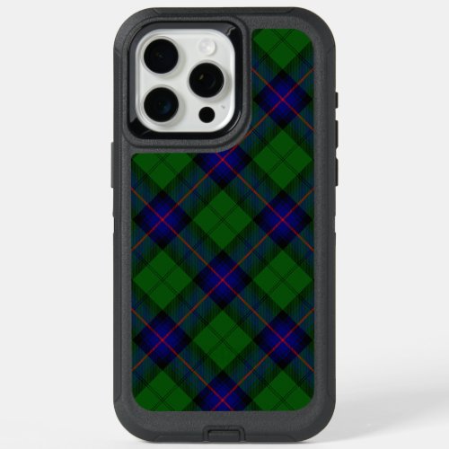 Armstrong tartan blue and green plaid iPhone 15 pro max case