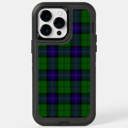 Armstrong tartan blue and green plaid OtterBox iPhone 14 pro max case