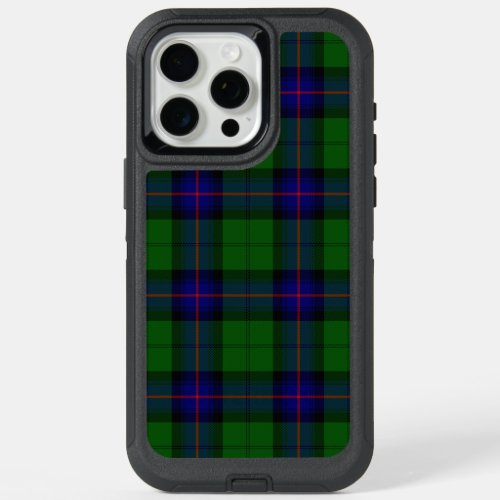 Armstrong tartan blue and green plaid iPhone 15 pro max case