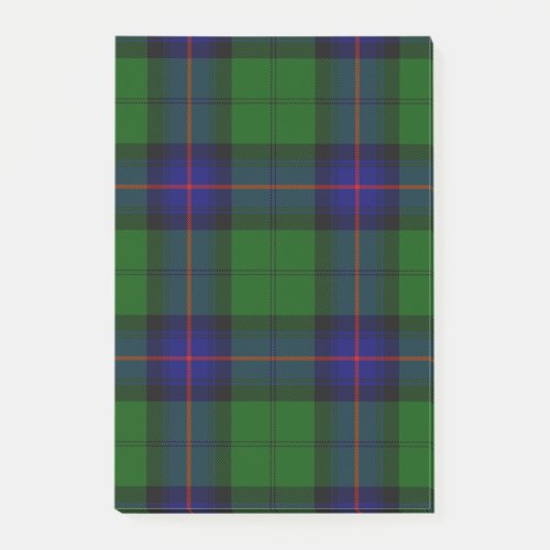 Armstrong tartan blue and green plaid post_it notes