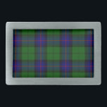 Armstrong tartan blue and green plaid rectangular belt buckle<br><div class="desc">Armstrong clan tartan blue and green plaid</div>