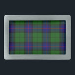 Armstrong tartan blue and green plaid rectangular belt buckle<br><div class="desc">Armstrong clan tartan blue and green plaid</div>
