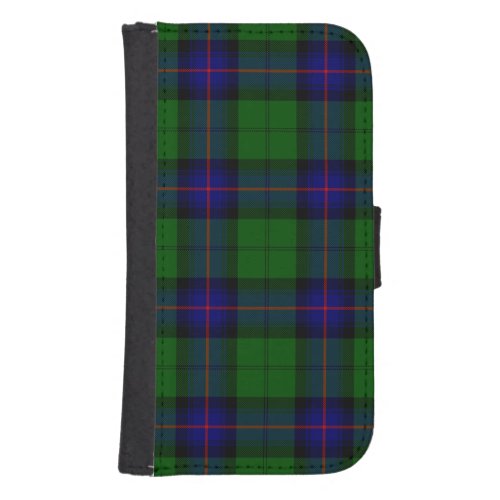 Armstrong tartan blue and green plaid samsung s4 wallet case