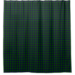 Armstrong tartan blue and green plaid shower curtain