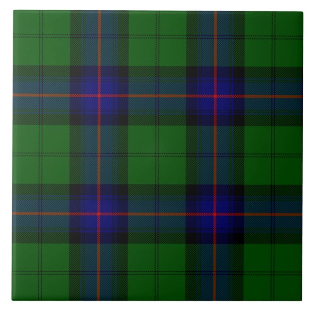 Armstrong tartan blue and green plaid tile (Front)