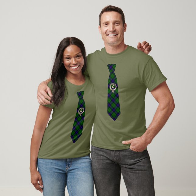 Armstrong Tartan Necktie T-Shirt w/Badge (Unisex)