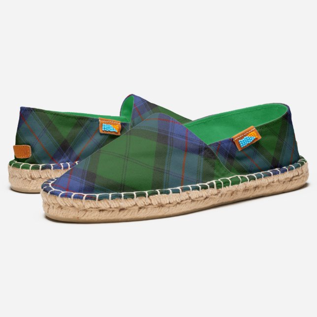 Armstrong Tartan Plaid Scottish Pattern Espadrilles (Angled)