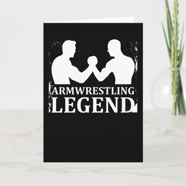 Armwrestling Legend Arm Wrestling Armfighting Gift Card (Front)