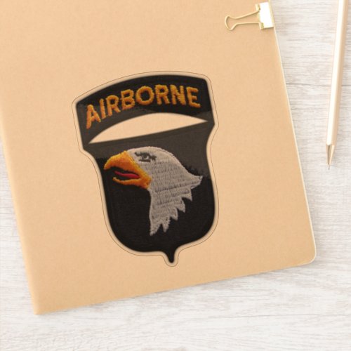 Army 101st ABN DIV Screaming Eagles Contour Sticker