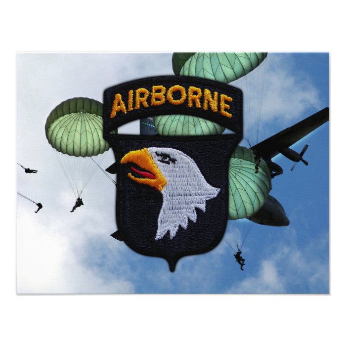 army 101st airborne division nam patch invite