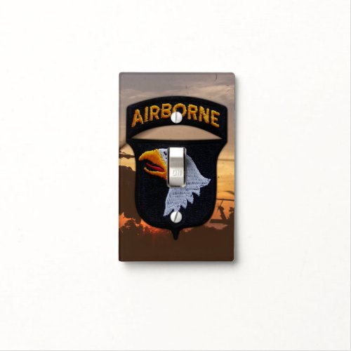 Army 101st airborne division screaming eagles vets light switch cover