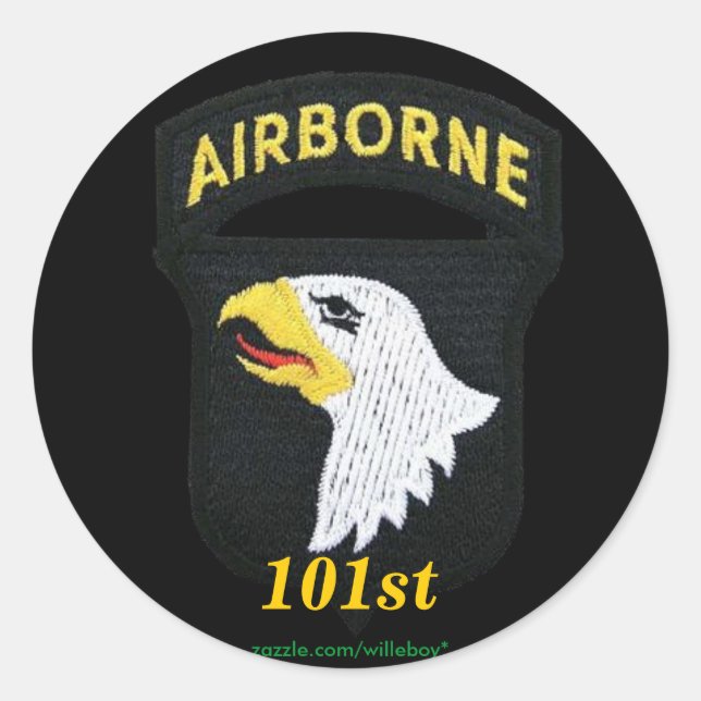 army 101st airborne division veterans vets Sticker (Front)