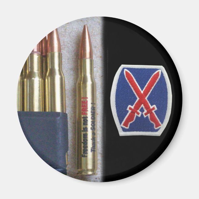 army 10th mountain div iraq nam vet vfw Magnet (Front)