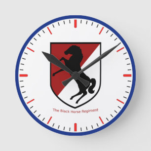 Army 11th Armored Cavalry Regiment Round Clock
