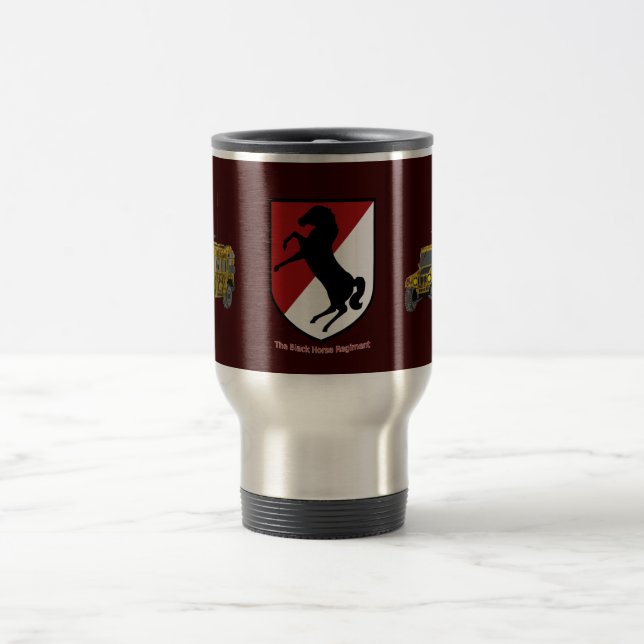 Army 11th Armored Cavalry Regiment Travel Mug (Center)