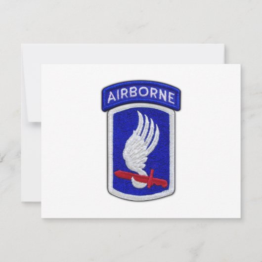 army 173rd airborne brigade nam patch (Back)