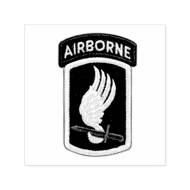 Army 173rd Airborne Brigade Sky Soldiers Patch Self-inking Stamp (Design)