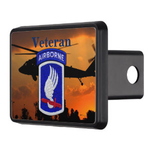 army 173rd airborne sky soldiers veterans vets tow hitch cover