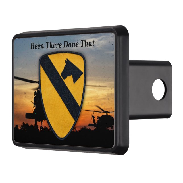 Army 1st Cavalry Division Fort Hood Veterans Hitch Cover (Left)