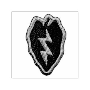Army 25th Infantry Division Tropic Lightning Patch Self-inking Stamp