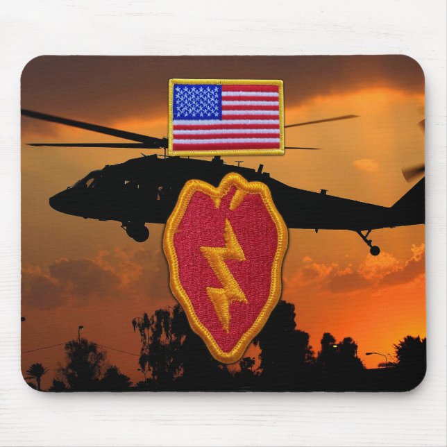 Army 25th infantry division veterans vets LRRPS Mouse Pad (Front)