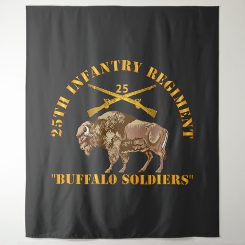 Army _ 25th Infantry Regiment _ Buffalo Soldiers Tapestry