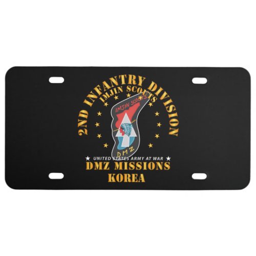 Army _ 2nd Infantry Division _ ImJin Scout License Plate