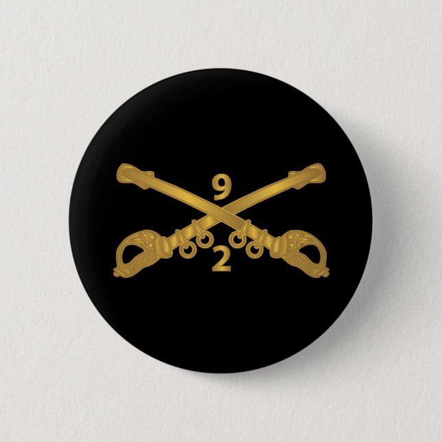 Army - 2nd Squadron, 9th Cavalry Branch wo Txt Button (Front)