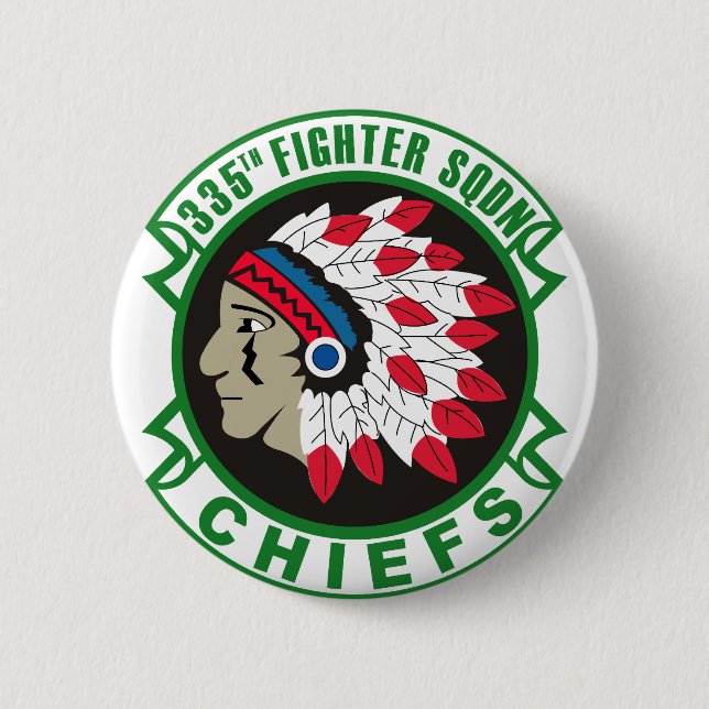 Army 335th Fighter Squadron Insignia Button (Front)