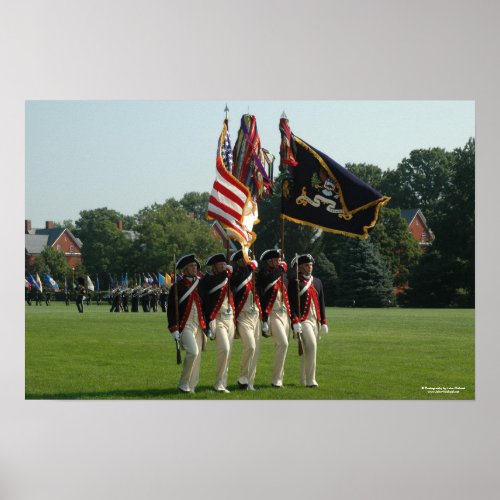  Army 3d Infantry _ The Continental Color Guard Poster