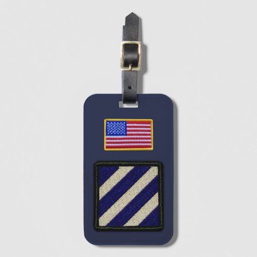 Army 3rd Inf Div Infantry Division vets veterans Luggage Tag