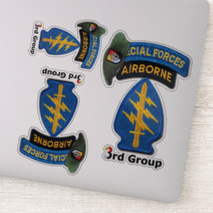 Army 3rd Special Forces Group SFG contour stickers