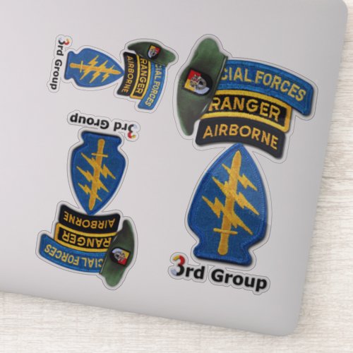 Army 3rd Special Forces Group SFG contour stickers