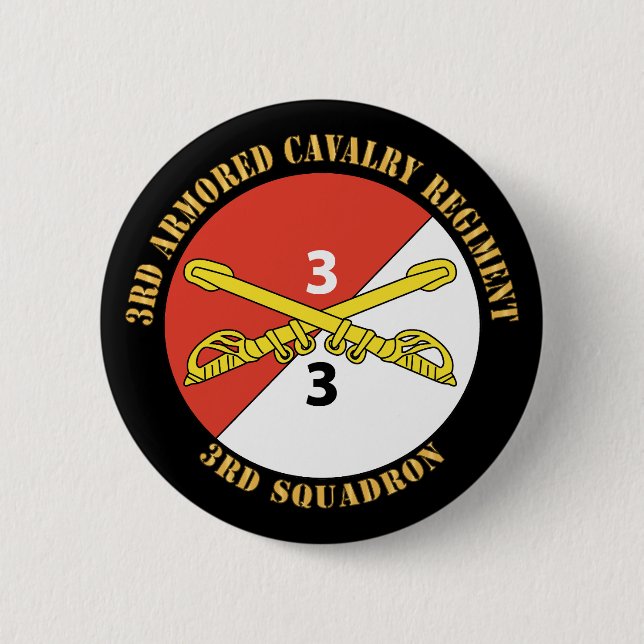 Army - 3rd Squadron - 3rd Armored Cavalry Regiment Button (Front)