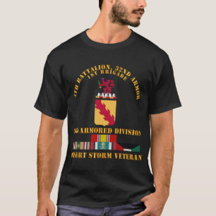 Army - 4th Bn, 32nd Armor - 3rd Armored Divi - Des T-Shirt