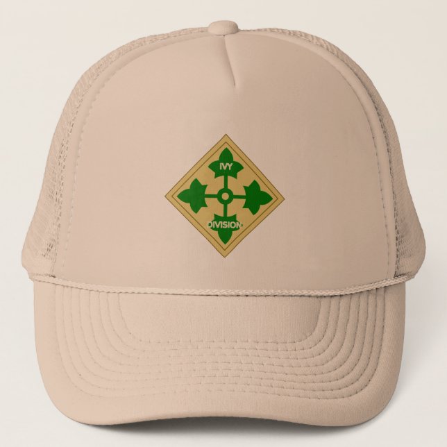 Army 4th Infantry Division Trucker Hat (Front)