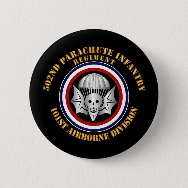 Army - 502nd PIR - 101st Airborne Division Button (Front)