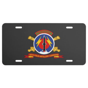 Army - 56th Field Artillery Command License Plate