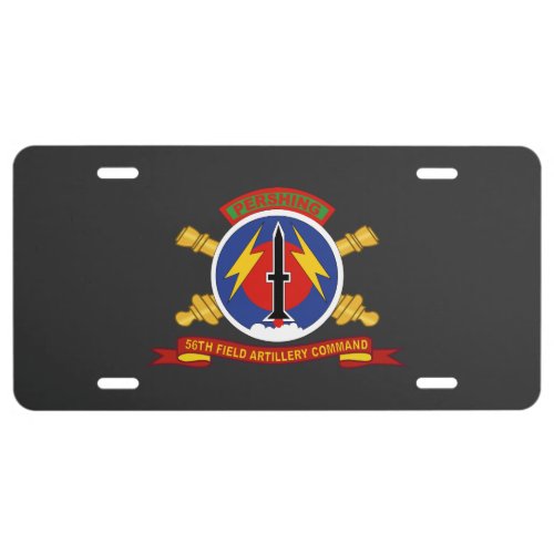 Army _ 56th Field Artillery Command License Plate