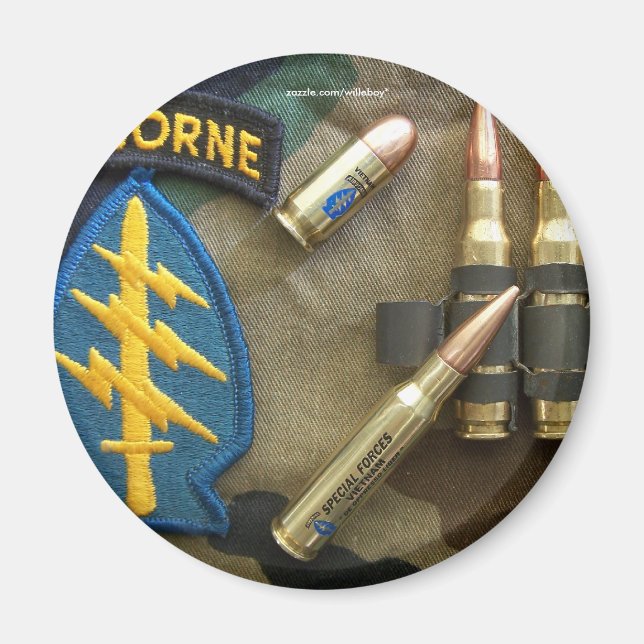 army 5th green berets special forces nam magnets (Front)